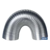 TUBO FLEXIBLE SEMIRRÍGIDO ALUMINIO Ø125 MM X 3 M (PACK: 1 UDS) - Almacén de Ferretería Acor