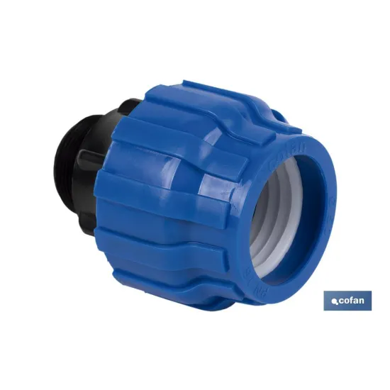 ENLACE ROSCA MACHO PP PN16 20 X 1/2 (PACK: 25 UDS) - Almacén de Ferretería Acor