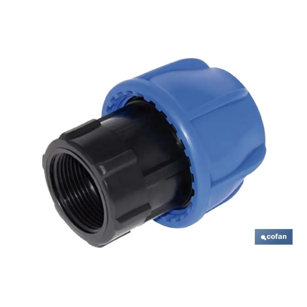 ENLACE ROSCA HEMBRA PP PN16 20 X 1/2 (PACK: 25 UDS) - Almacén de Ferretería Acor