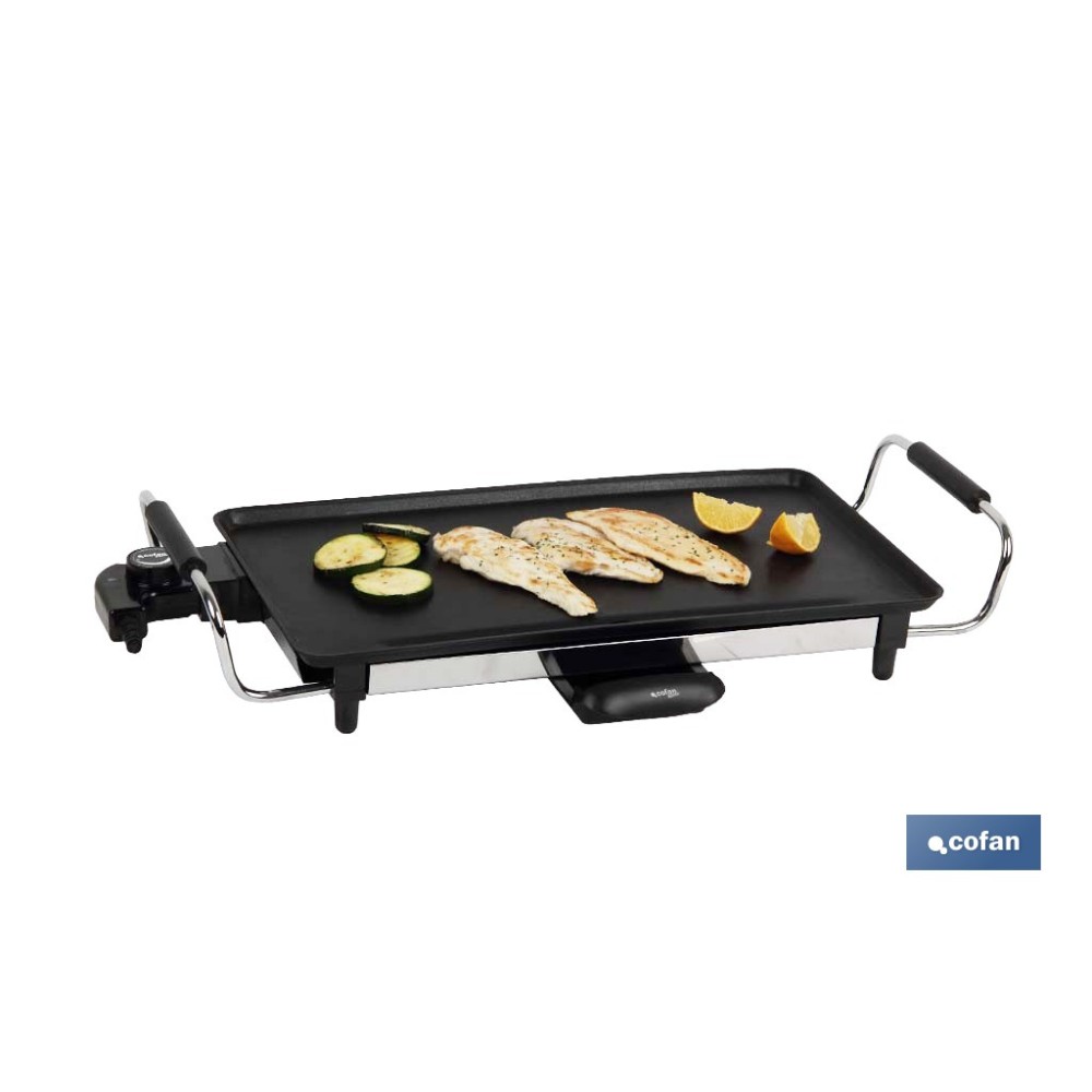 PLANCHA DE ASAR ELECTRICA 2000W 45 X 25 X 7 CM