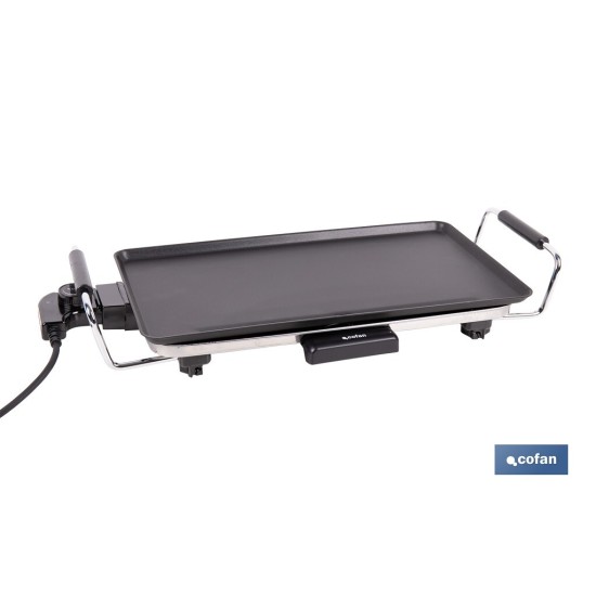 PLANCHA DE ASAR ELECTRICA 2000W 45 X 25 X 7 CM