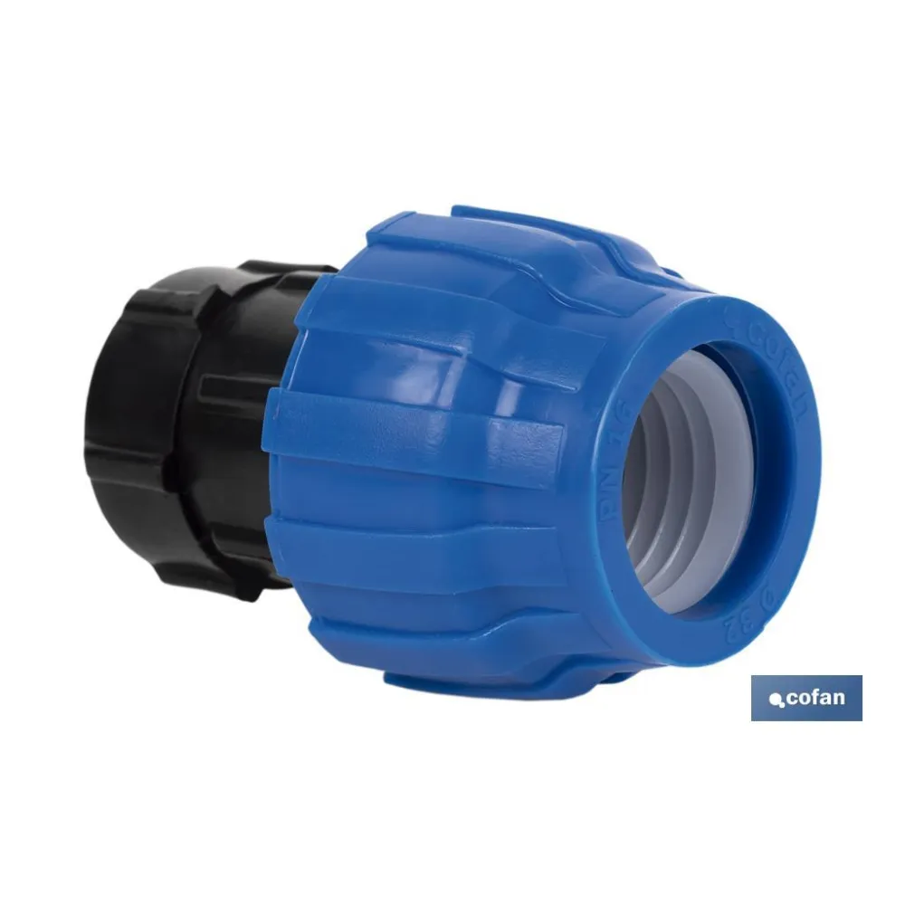 ENLACE ROSCA HEMBRA PP PN16 75 X 2 (PACK: 3 UDS) - Almacén de Ferretería Acor