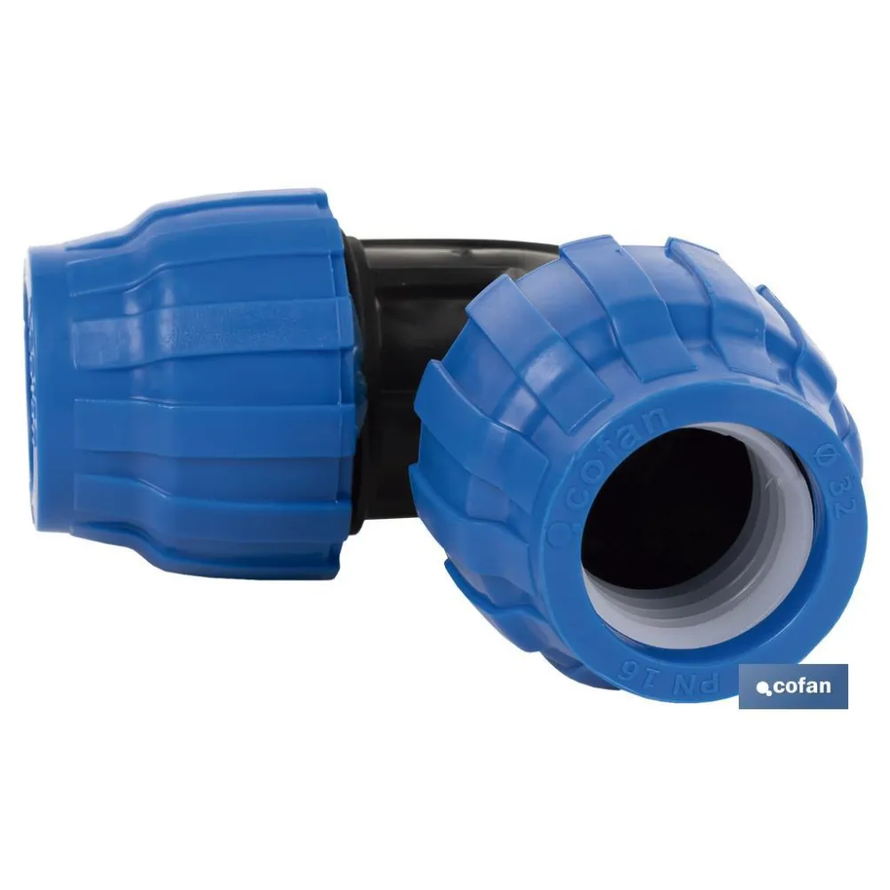 CODO 90° PP PN16 20 X 20 (PACK: 25 UDS) - Almacén de Ferretería Acor