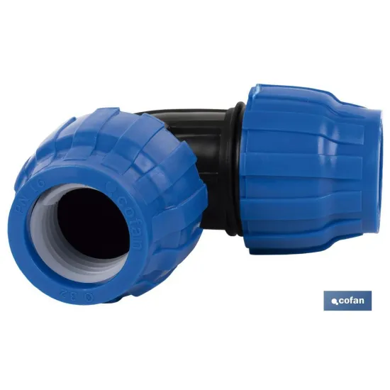 CODO 90° PP PN16 50 X 50 (PACK: 5 UDS) - Almacén de Ferretería Acor