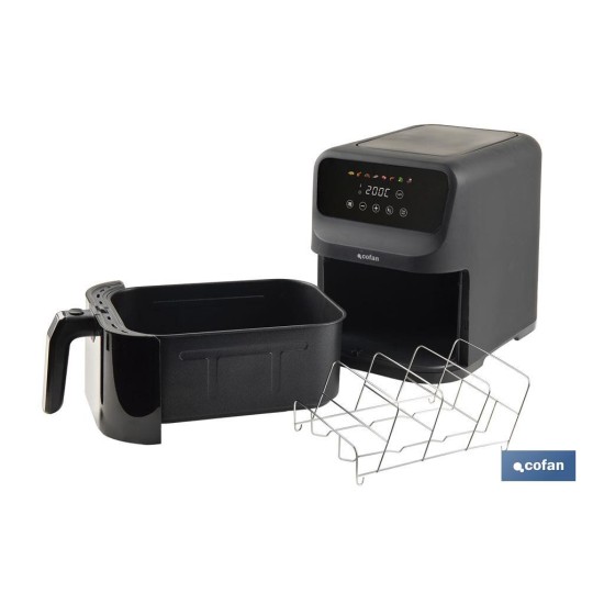 FREIDORA DE AIRE DIGITAL SLIM CON VENTANA  5 L 1500 W
