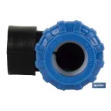 CODO 90° ROSCA HEMBRA PP PN16 40 X 1  VENTA UNITARIA (PACK: 1 UDS) - Almacén de Ferretería Acor