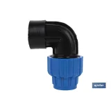 CODO 90° ROSCA HEMBRA PP PN16 63 X 2  VENTA UNITARIA (PACK: 1 UDS) - Almacén de Ferretería Acor