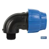 CODO 90° ROSCA MACHO PP PN16 25 X 1 (PACK: 25 UDS) - Almacén de Ferretería Acor