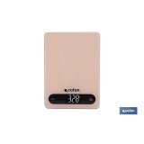 BÁSCULA DE COCINA DIGITAL 10 KG COLOR NARANJA PASTEL