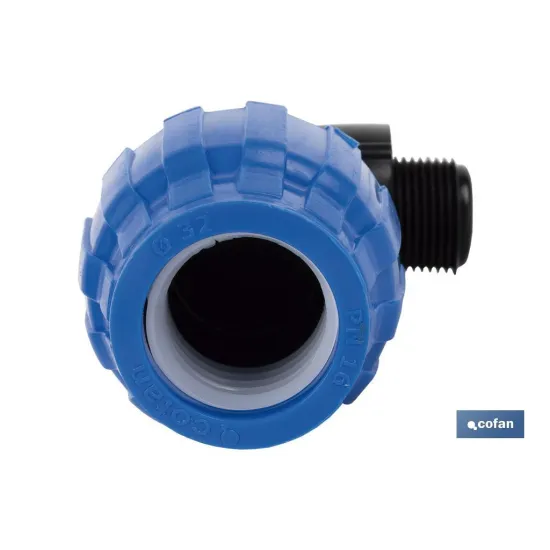 CODO 90° ROSCA MACHO PP PN16 90 X 4 (PACK: 1 UDS) - Almacén de Ferretería Acor