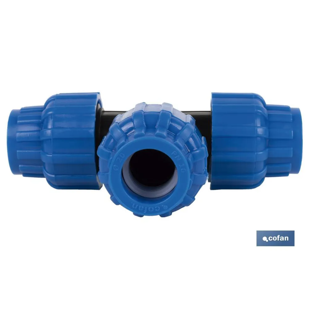 TE 90° PP PN16 40 X 40 X 40  VENTA UNITARIA (PACK: 1 UDS) - Almacén de Ferretería Acor