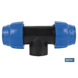 TE 90° ROSCA HEMBRA PP PN16 20 X 1/2 X 20 (PACK: 25 UDS) - Almacén de Ferretería Acor