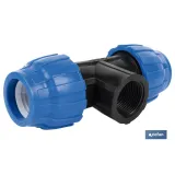 TE 90° ROSCA HEMBRA PP PN16 63 X 2 X 63 (PACK: 3 UDS) - Almacén de Ferretería Acor