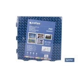 SET DE 4 UDS. LOSETA ALVEOLADA AZUL DE PVC 33 X 33 X 2 CM