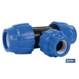 TE 90° REDUCIDA PP PN16 25 X 20 X 25 (PACK: 20 UDS) - Almacén de Ferretería Acor