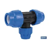 TE 90° REDUCIDA PP PN16 90 X 75 X 90 (PACK: 1 UDS) - Almacén de Ferretería Acor