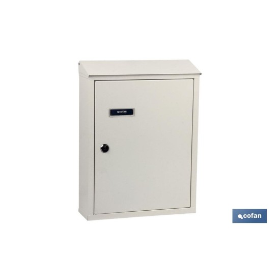 BUZÓN CORREO EXTERIOR NEGRO MODELO POST 385x290x100mm