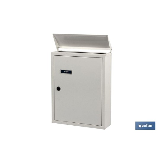 BUZÓN CORREO EXTERIOR NEGRO MODELO POST 385x290x100mm