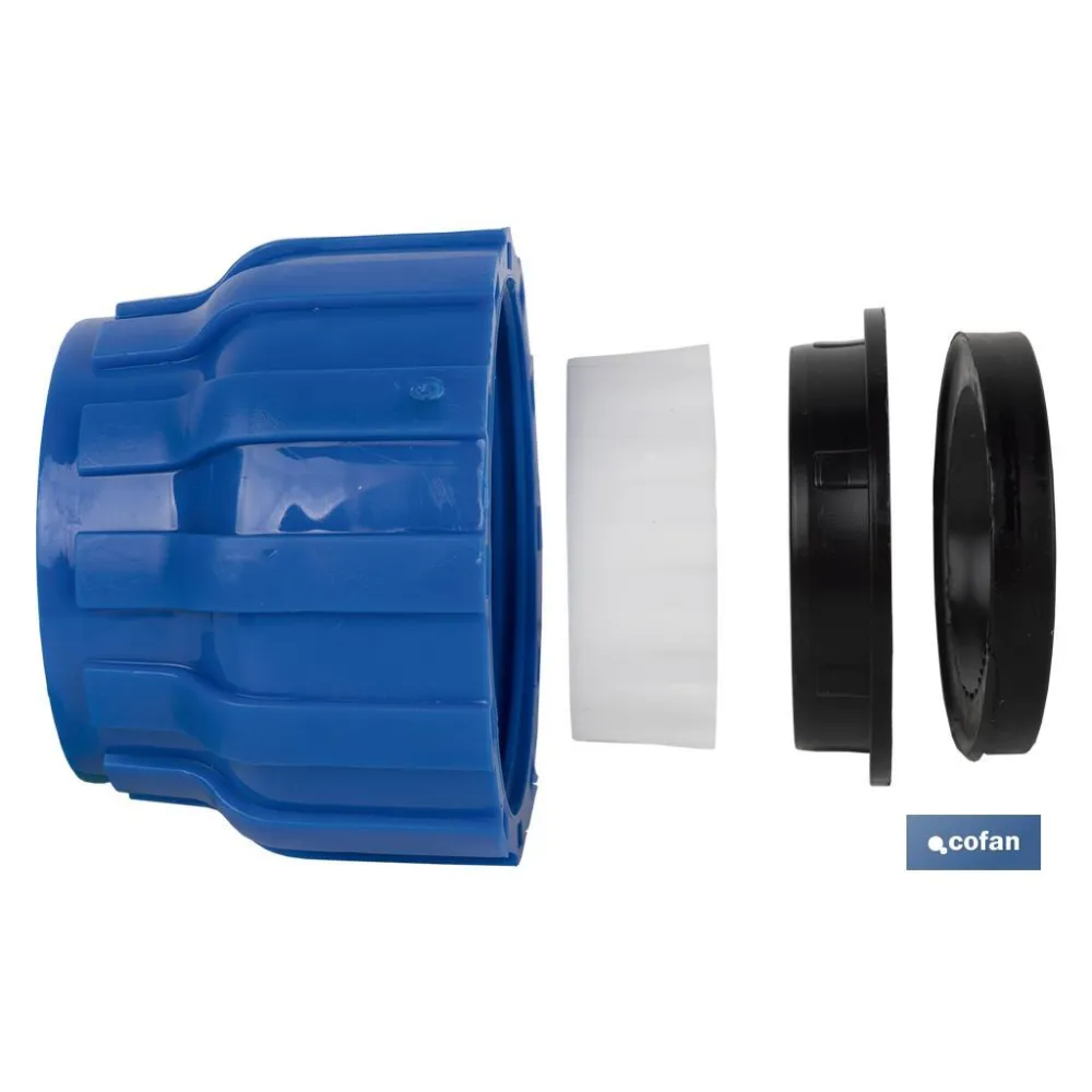 VÁLVULA DE BOLA PP PN16 32 X 32  VENTA UNITARIA (PACK: 1 UDS) - Almacén de Ferretería Acor