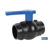 VÁLVULA DE BOLA ROSCA H-H PP PN16 1/2 x 1/2 (PACK: 20 UDS) - Almacén de Ferretería Acor