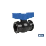 VÁLVULA DE BOLA ROSCA H-H PP PN16 1 1/2 x 1 1/2 (PACK: 1 UDS) - Almacén de Ferretería Acor