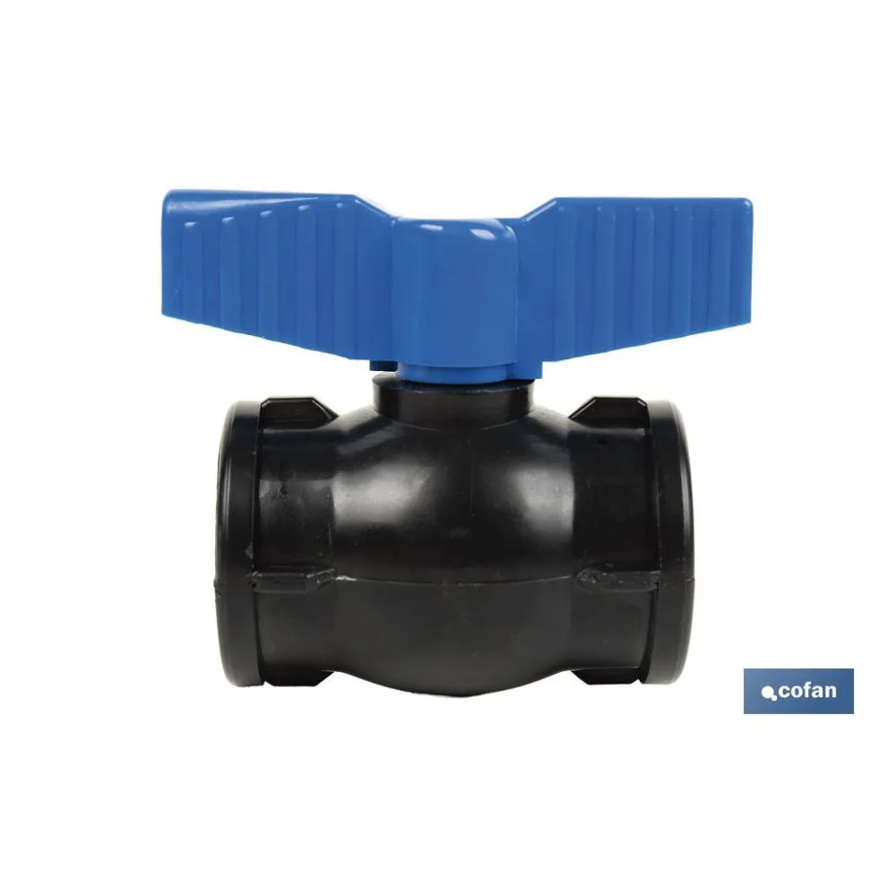 VÁLVULA DE BOLA ROSCA H-H PP PN16 1 1/2 x 1 1/2 (PACK: 1 UDS) - Almacén de Ferretería Acor