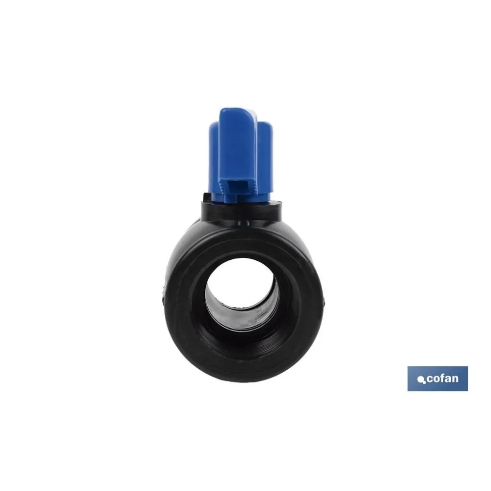 VÁLVULA DE BOLA ROSCA H-H PP PN16 1 1/2 x 1 1/2 (PACK: 1 UDS) - Almacén de Ferretería Acor