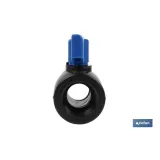 VÁLVULA DE BOLA ROSCA H-H PP PN16 1 1/2 x 1 1/2 (PACK: 1 UDS) - Almacén de Ferretería Acor