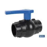 VÁLVULA DE BOLA ROSCA H-H PP PN16 2 1/2 x 2 1/2 (PACK: 1 UDS) - Almacén de Ferretería Acor