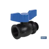 VÁLVULA DE BOLA ROSCA M-H PP PN16 1 1/4 x 1 1/4 (PACK: 5 UDS) - Almacén de Ferretería Acor