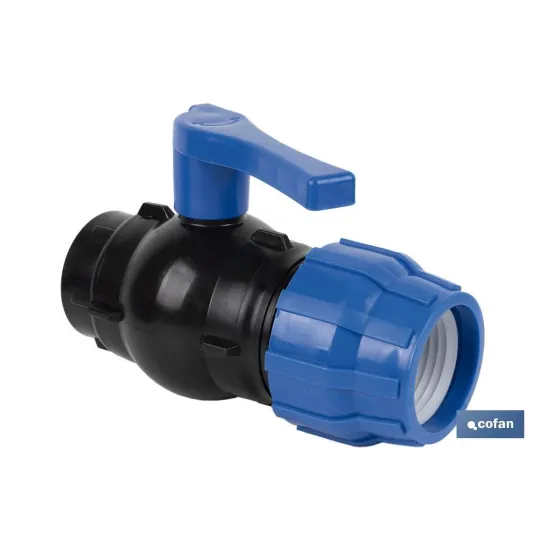 ENLACE VÁLVULA DE BOLA ROSCA HEMBRA PP PN16 20 x 1/2 (PACK: 20 UDS) - Almacén de Ferretería Acor