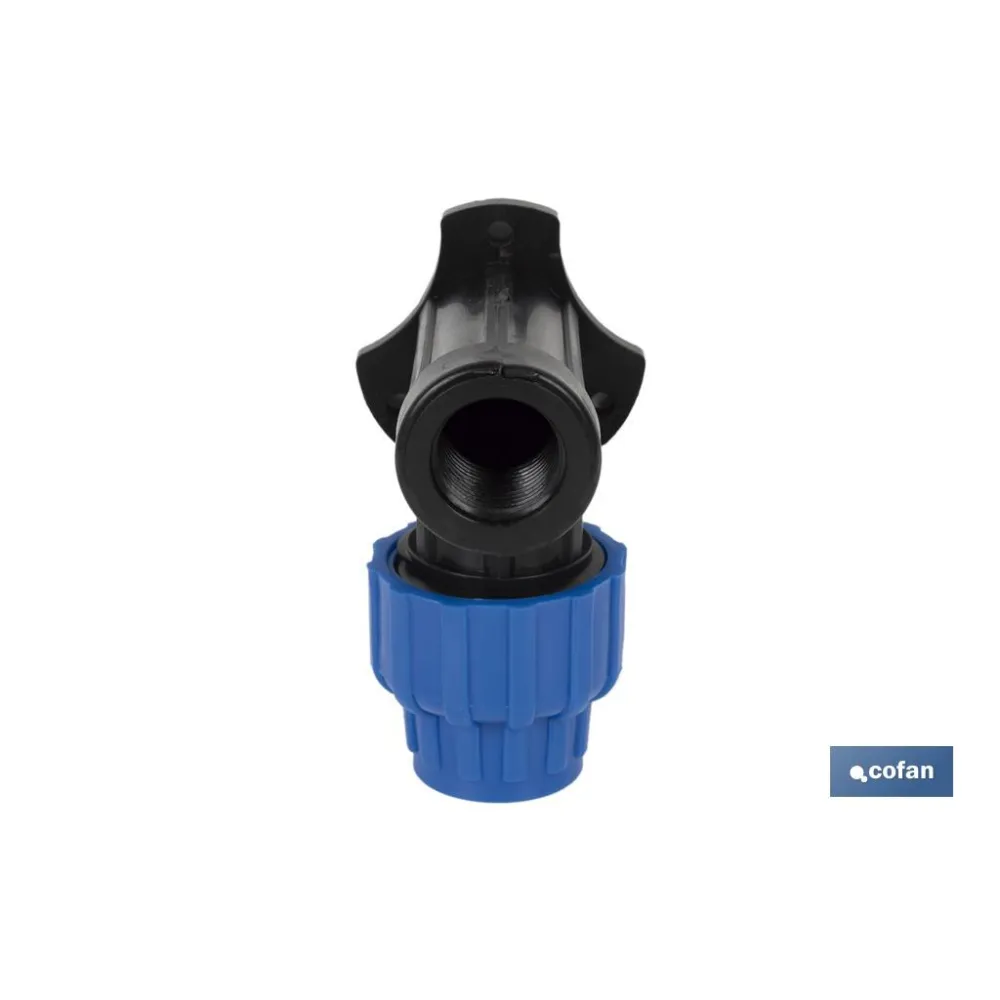 CODO 90° GRIFO ROSCA HEMBRA PP PN16 20 x 1/2 (PACK: 10 UDS) - Almacén de Ferretería Acor