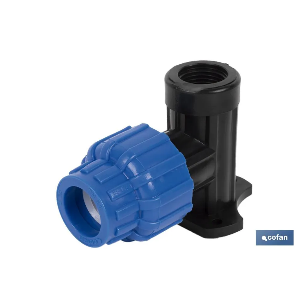 CODO 90° GRIFO ROSCA HEMBRA PP PN16 25 x 1/2 (PACK: 10 UDS) - Almacén de Ferretería Acor