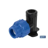 CODO 90° GRIFO ROSCA HEMBRA PP PN16 25 x 1/2 (PACK: 10 UDS) - Almacén de Ferretería Acor