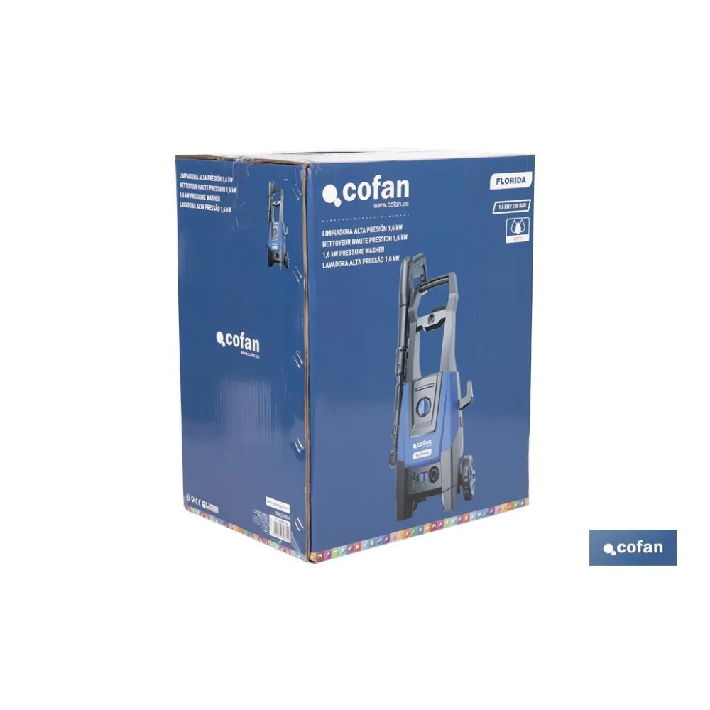 LIMPIADORA ALTA PRESIÓN MODELO FLORIDA 1,6 Kw 5 M MANGUERA (PACK: 1 UDS) - Almacén de Ferretería Acor