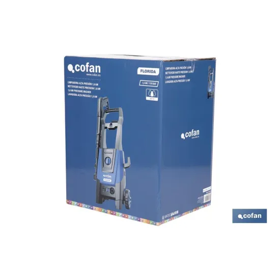 LIMPIADORA ALTA PRESIÓN MODELO FLORIDA 1,6 Kw 5 M MANGUERA (PACK: 1 UDS) - Almacén de Ferretería Acor