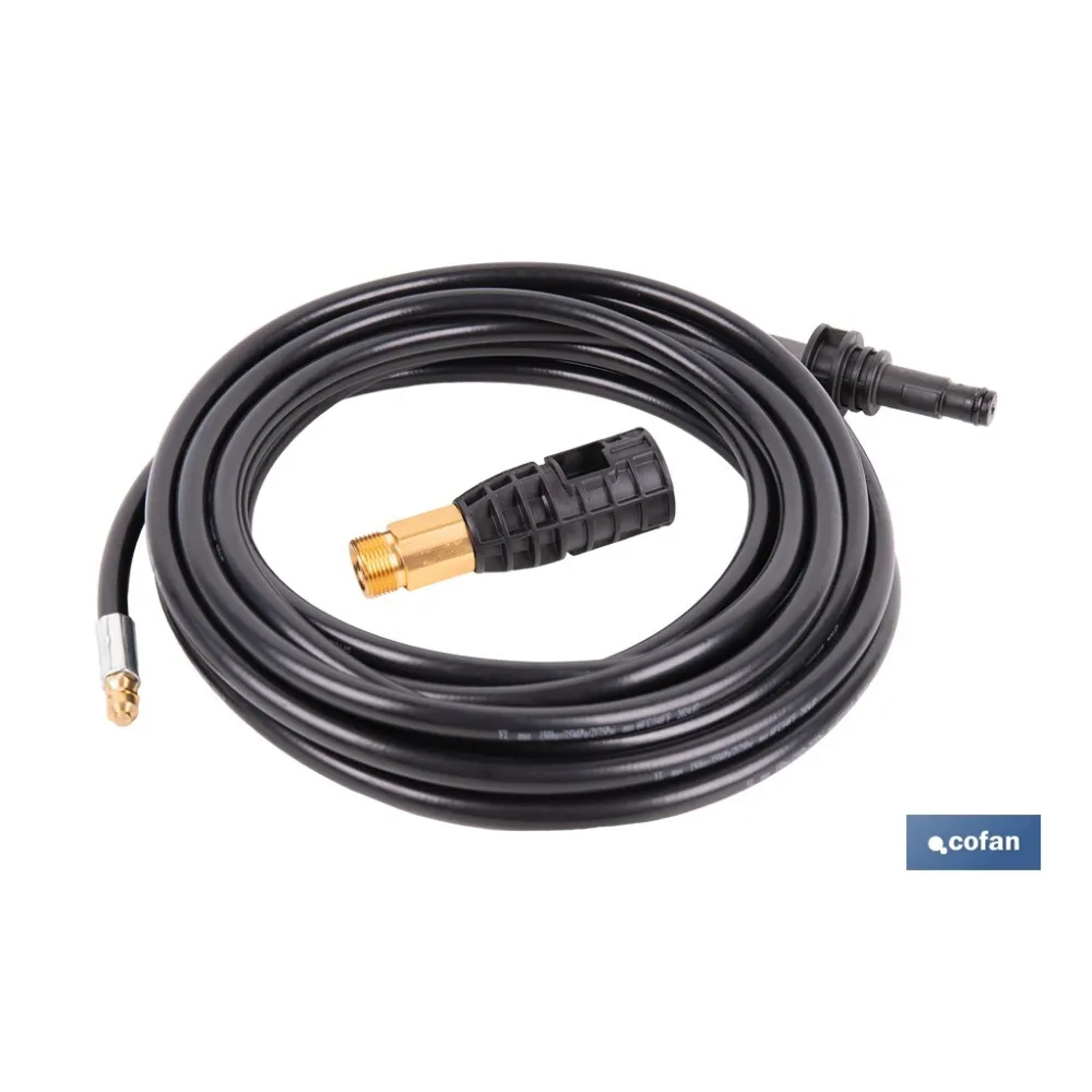 MANGUERA PARA LIMPIEZA DE TUBERÍAS 7,5 M (PACK: 1 UDS) - Almacén de Ferretería Acor