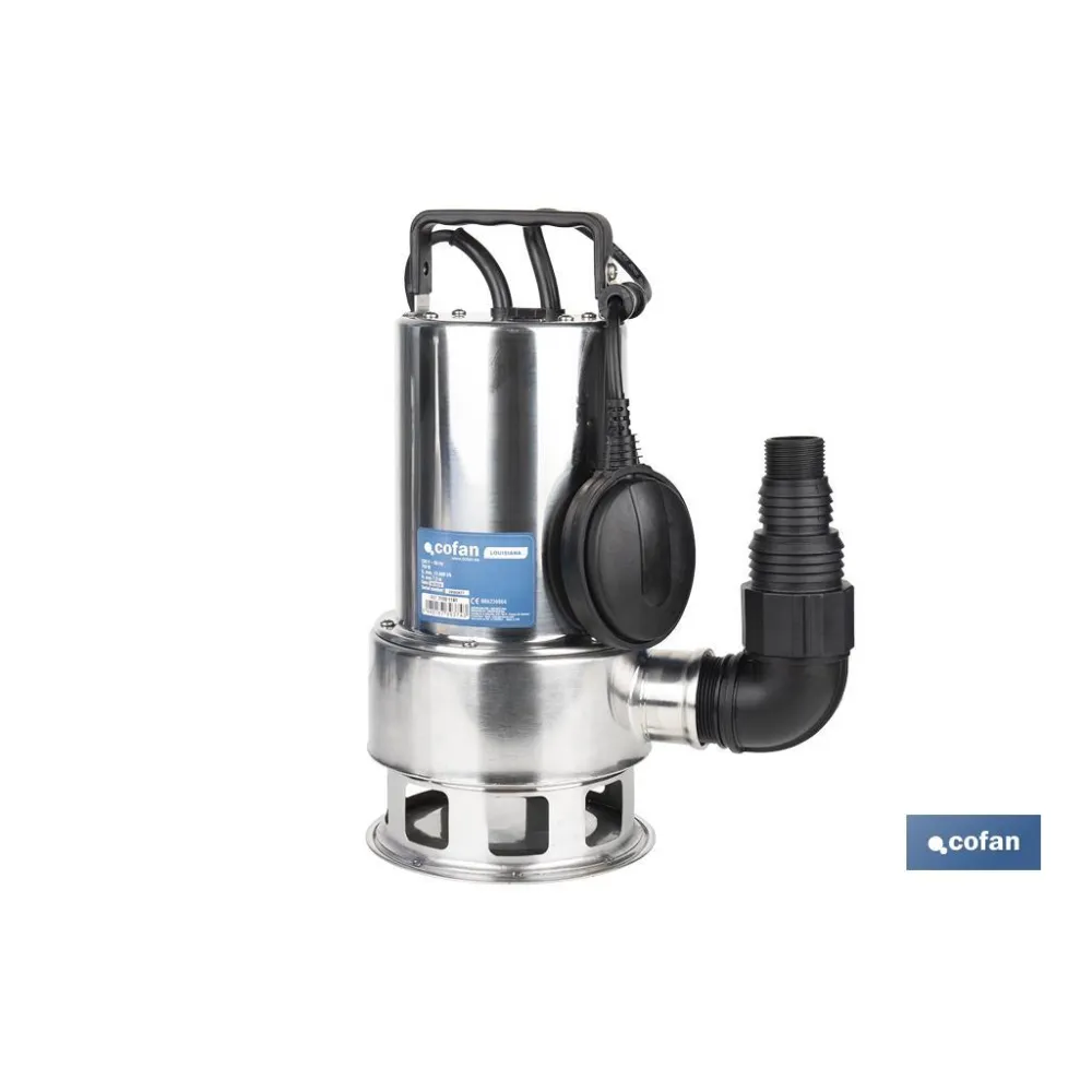 ELECTROBOMBA SUMERGIBLE MODELO LOUSIANA 750 W 10 M CABLE CAUDAL 13.000 L/H (PACK: 1 UDS) - Almacén de Ferretería Acor