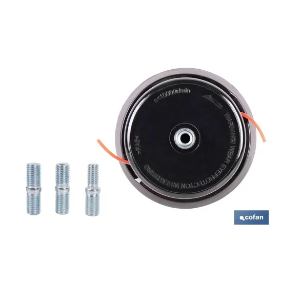 CABEZAL 2 HILOS SEMIAUTOMÁTICO UNIVERSAL PARA DESBROZADORA (PACK: 1 UDS) - Almacén de Ferretería Acor