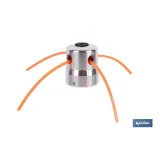 CABEZAL MULTIHILO DE ALUMINIO PARA DESBROZADORA (PACK: 1 UDS) - Almacén de Ferretería Acor