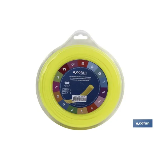 HILO REDONDO DE NYLON PARA DESBROZADORA 54 M X 3 MM (PACK: 1 UDS) - Almacén de Ferretería Acor