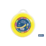 HILO CUADRADO DE NYLON PARA DESBROZADORA 42 M X 3 MM (PACK: 1 UDS) - Almacén de Ferretería Acor