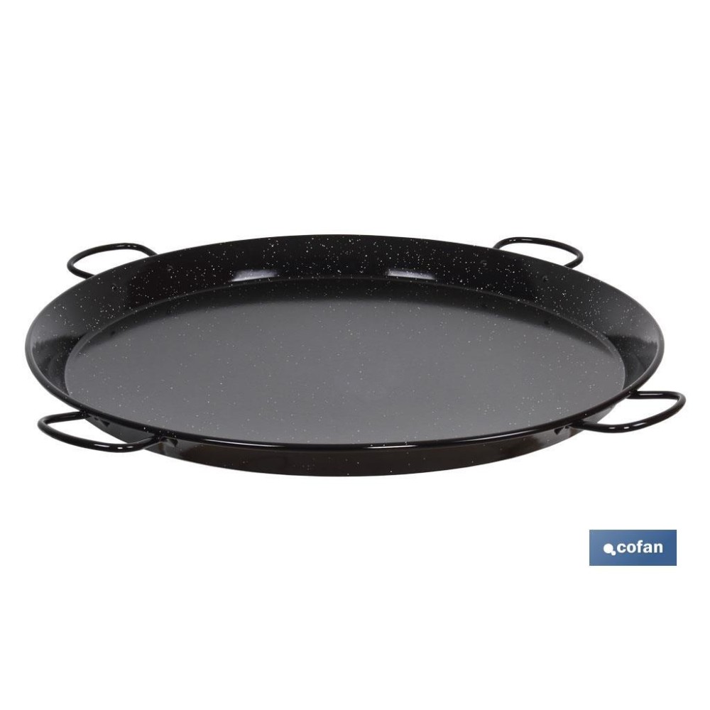 PAELLERA ACERO ESMALTADA Ø80cm (4 asas)