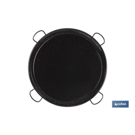 PAELLERA ACERO ESMALTADA Ø80cm (4 asas)