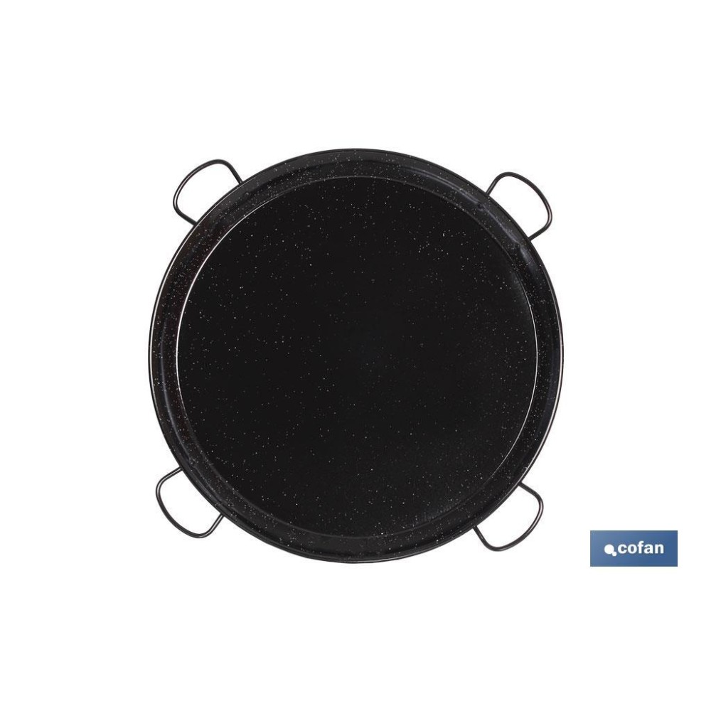 PAELLERA ACERO ESMALTADA Ø80cm (4 asas)