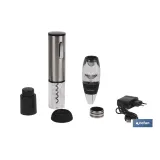 SET CATA VINO+SACACORCHOS ELECTRIC MODELO SYRAH (PACK: 1 UDS) - Almacén de Ferretería Acor