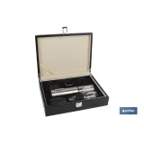 SET CATA VINO+SACACORCHOS ELECTRIC MODELO SYRAH (PACK: 1 UDS) - Almacén de Ferretería Acor