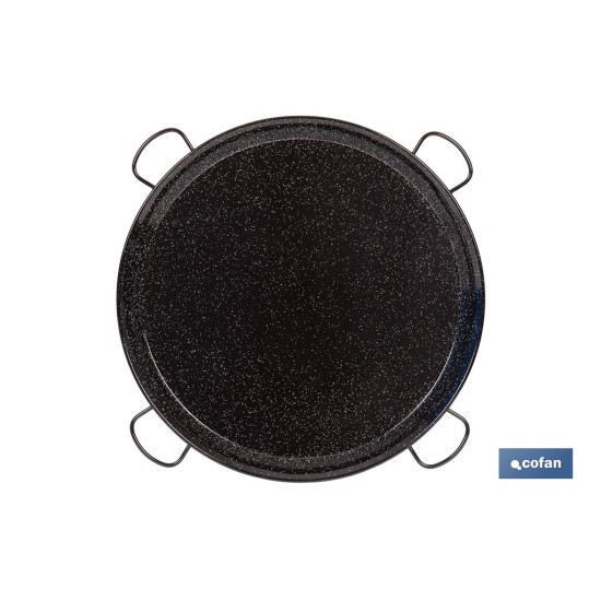 PAELLERA ACERO ESMALTADA Ø80cm (4 asas)