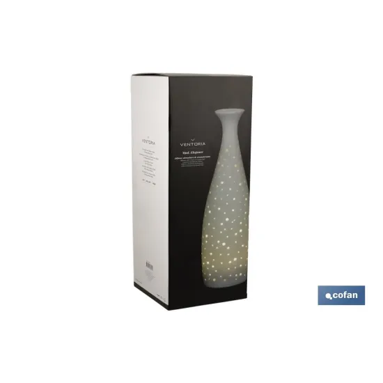 DIFUSOR/HUMIDIFIC. AROMATERAPIA 110 ml MODELO ELEGANCE (PACK: 1 UDS) - Almacén de Ferretería Acor