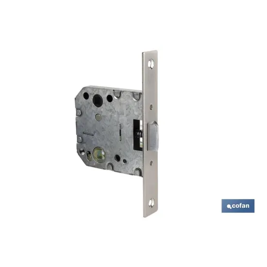 Picaporte embutir cuadrado D47 E50 Niquel (P/Madera) (PACK: 10 UDS) - Almacén de Ferretería Acor